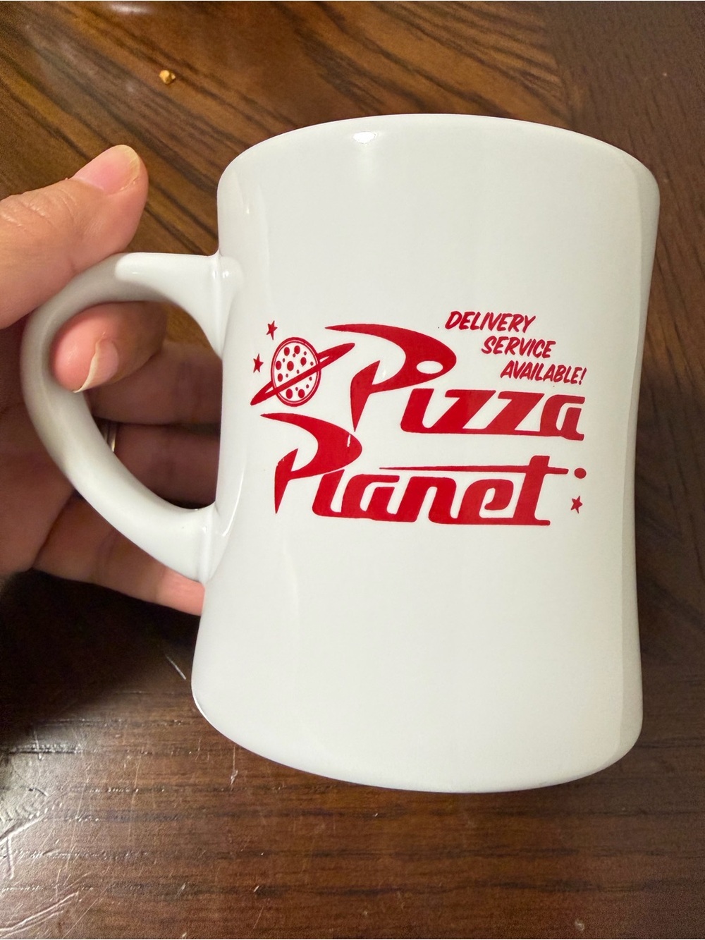 Pizza Planet Disney White Mug